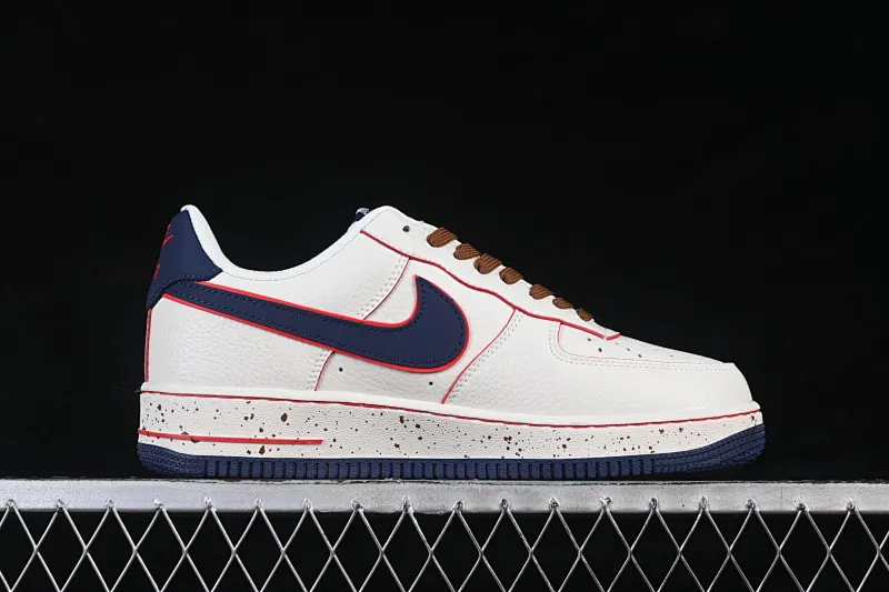 All Categories Nk Air Force 1 Air Force Series Nk Air Force 1 Low Air Force Low Nike Air Force 1'07 Low Milk White Blue Red Spot Air Force One Low Casual Sneakers NH0601-545